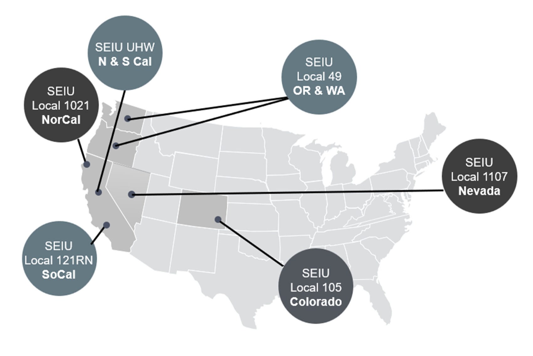 map of EdFund program locations