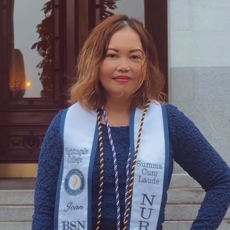 woman nurse graduate